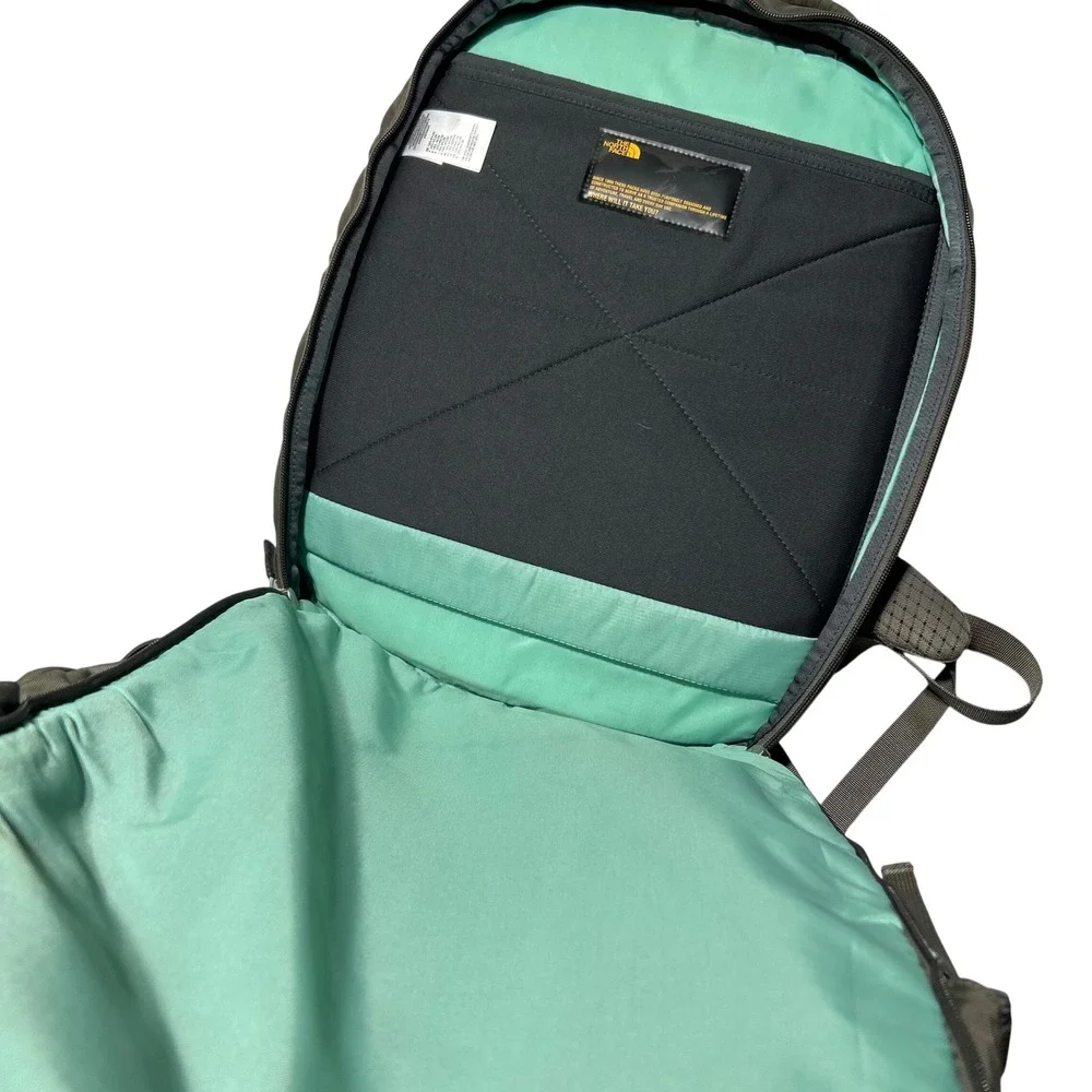 The North Face Surge Backpack Olive Green Teal Laptop Bag T196/T596 Mens Womens